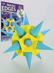 Polyhedra Magic Edges / Polygonal Model of a Star. #20. 3D Paper Model Kit. Collect a Star Shape from Paper and Study Geometry