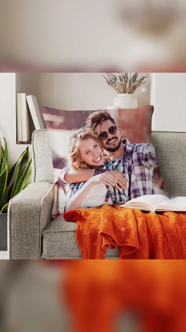 Custom Pillows with Pictures and Text, Double Sided Custom Photo Pillowcases, Personalized Pillowcases with Photos, Custom Love Keepsake Gifts, Custom Pet Pillows (20 Inch X 20 Inch)
