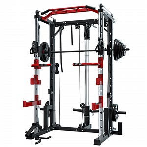 [Hot Item] Commerical Fitness Equipment Multi-Functional Strength Trainer Body Building Fitness Home Gym Smith Machine