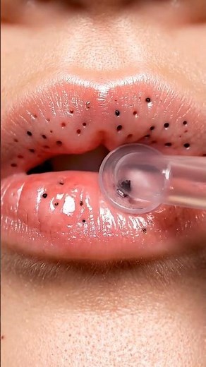 Lip Blackheads Removed with Vacuum 😮‍💨