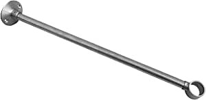 Naiture 12'' Stainless Steel Shower Rod Ceiling Support, 5/8" OD Rod with 1" Loop, Brushed Nickel Finish