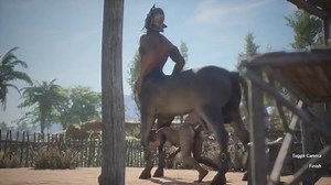 Centaur Breeds a Dragon Slut