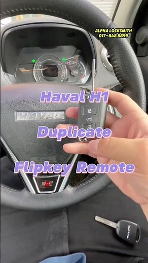 Haval H1 Duplicate Flip Key Remote !!