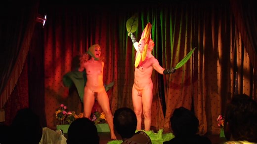 Burlesque duo interview + action