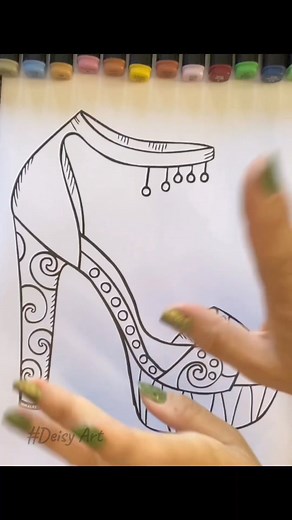 1.1M views · 10K reactions | Colour With Deisy #Colouring #colours #markerart #satisfying #relax #trend #colouringbook #artist #reelsforyou #art #viralreelsfb #drawing #doodle #asmrcoloring #artist #illustrations #artoftheday #colouringpage #fyp #girl | Colour With Deisy | Facebook