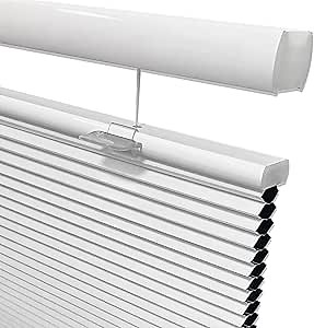 Keego Blackout Window Blinds Top Down Bottom Up Cordless Cellular Shades, Honeycomb Blinds for Bathroon Kitchen Windows Doors, White-Blackout, 38" W x 60" H