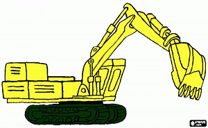 JCB coloring page, printable JCB