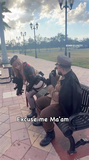 *seductivly sits on commander* cosplay from @miccostumes #nikkecosplay #commandercosplay #nikkerapi