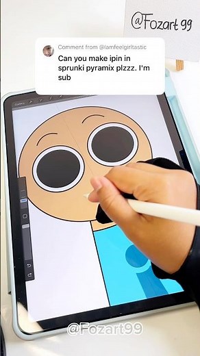 I draw Ipin Sprunki from Pyramixed #sprunki #incredibox #ipin