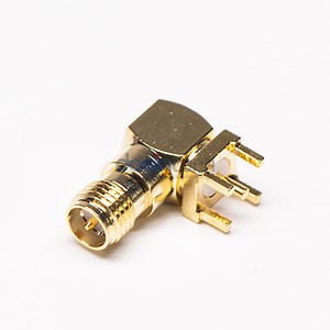 [Hot Item] RP SMA Female Connector 50 Ohm Right Angle Through Hole PCB Mount