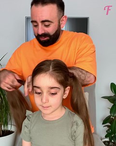 40K views · 320 reactions | Le défi de tressage de cheveux lancé par un père renforce les liens entre père et fille | Femme Heureuse | Facebook