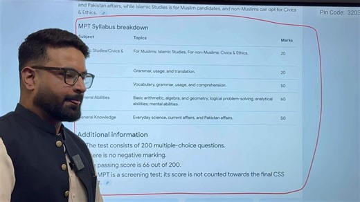 How to pass the CSS (Central Superior Services) MPT (Multiple Choice Questions . For full video Visit our youtube channel. https://youtu.be/Edct1UDfeM0?si=VA7T9tgMKQU3vaiC Preparation Tips: 1. _Understand the exam pattern_: Familiarize yourself with the exam format, syllabus, and marking scheme. 2. _Focus on compulsory subjects_: English, General Knowledge, and Current Affairs are crucial. 3. _Choose your optional subjects wisely_: Select subjects that align with your strengths and interests. 4.