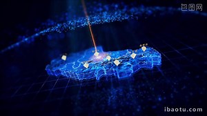 Particle Technology Three-dimensional Map Location Animation Display AE Template Video AEP Template Free Download - Pikbest
