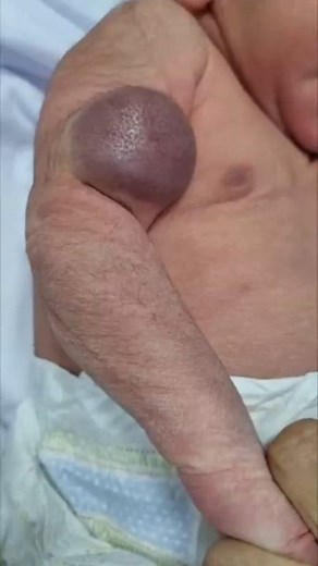 Newborn baby cavernous hemangioma #newborn #baby #feeding #reel #cavernous #hemangioma | Parmod Gatuam