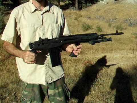 M1A M14 folding stock shooting demo