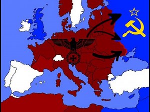 World War II map Europe every day