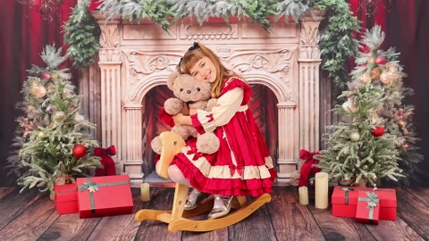 Kate 8×8ft Christmas Kitchen Backdrop White Wall for Photography