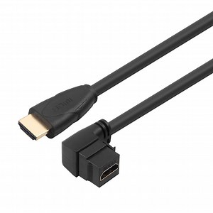 [Hot Item] Customized HDMI Female to HDMI Male Keystone Style HDMI Adaptor Cable