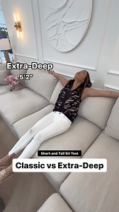 I finally found the perfect sofa! 📸 Featured: 5-Seat Modular Corner Lounger (Classic) in Pure White 6-Seat Modular Double Chaise Sectional (Extra-Deep) in Oatmeal Beige | TheStyleWright