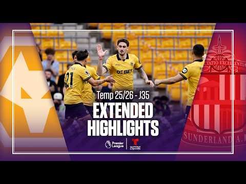 Wolverhampton vs. Sunderland | Highlights Premier League | Jornada 35 | Telemundo Deportes