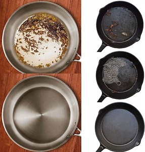 [Hot Item] Cast Iron Scrubber 316 Stainless Steel Cast Iron Skillet Cleaner Scraper Chainmail Scrubber Chain Scrub for Cast Iron Pre-Seasoned Pans