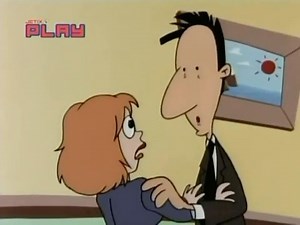 The X-Files FBI agents Scully and Mulder make a cameo at the end of Eek The Cat episode ‘Eek Space 9’ (1995) | Horror4Kids