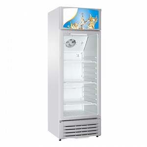 [Hot Item] Refrigerated Cabinet Dairy Single Glass Door Cooler Commercial Fridge Refrigerator