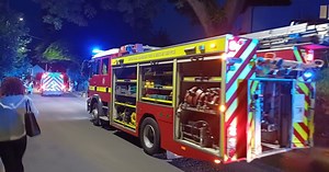 Fire crews battling huge blaze at solar farm