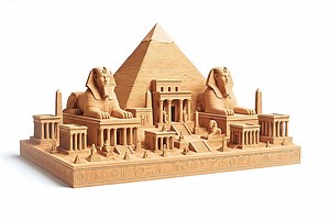 Egyptian Pyramid & Sphinx STL | Ancient Egypt Diorama Model | Highly Detailed 3D Printable Landmark | Digital - Etsy Australia