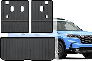 Trunk Mat and Seat Backrest Mat for Honda Pilot 2016-2022 Cargo Liner and Seat Back Mat for Honda Pilot Accessories 2016-2022