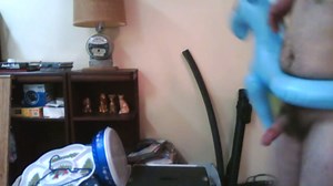 Inflatable unicorn swim ring doll bj