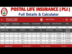 PLI Maturity Amount Calculator | PLI Post office scheme in bengali | কত টাকা জমা করে কত টাকা পাবেন