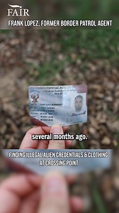 FAIR found discarded foreign IDs, clothes, and trash at an illegal alien crossing point along the southern border. | FAIR
