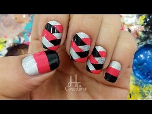 Decoracion de Uñas Fishtail Braid Nail Art