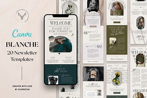 Blanche - Canva Newsletter Templates, an Email Template by SilverStag Type Foundry