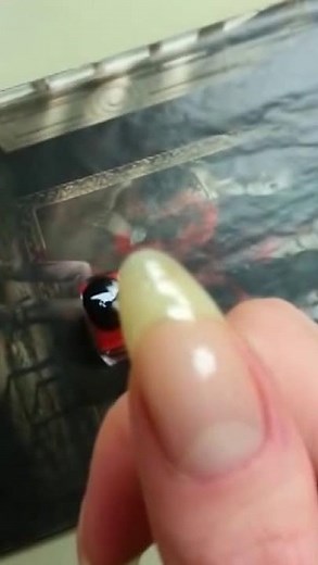 kvmanon and her natural pointed long nails (video 9)