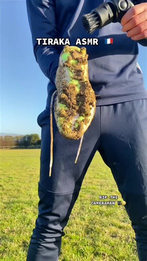 TIRAKA ASMR 🇫🇷♻️#asmr #cleaning #boots #chaussures #nettoyage #matchday #training #sport #shoes #crampons #sustainable #developpementdurable #durable #sustainability #innovation #trend