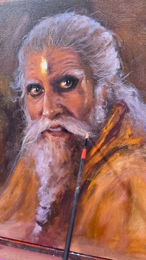 Acrylic on canvas. #art #reelsfbシ #kalki #AmitabhBachchan #artistjugalsarkar | Jugal Sarkar