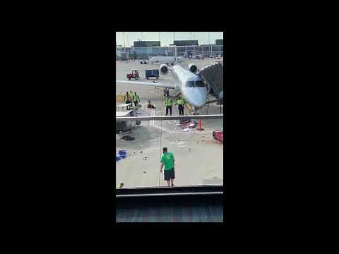 Food cart spins out of control at Chicago airport