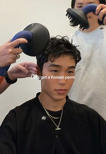 Short Curly Korean Perm for Men — Summer Korean Perm Style
