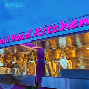 [Hot Item] Custom Mobile Kitchen Fast Food Truck Trailers Fully Equipped Coffee Ice Cream Food Cart with Wheels for Sale