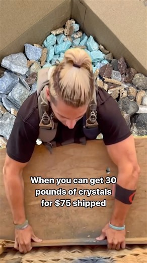 Our limited time Holiday Bulk Box is available now on our shop! A large flat rate box containing over 30 pounds of crystals shipped to your door for just $75 😎 | The Crystal Council