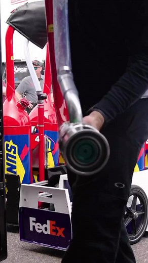 This fuel fill goes hard. #fuel #flow | Joe Gibbs Racing