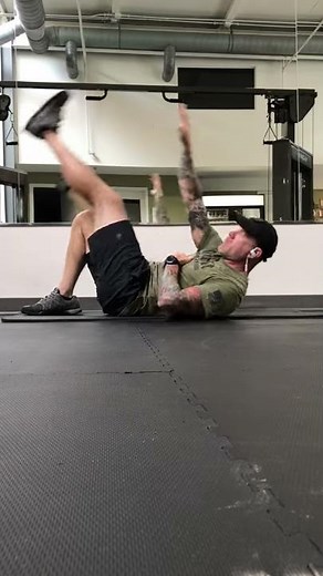 Crossover toe touches