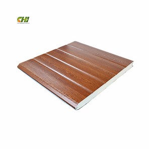 [Hot Item] Dark Brown Box Type Cladding Aluminium Sectional Garage Door Panels Exterior Wall Panel for Garage Door