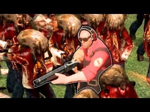 TF2 Classes vs 100 Mutant Zombies? TF2 War Simulator In Gmod
