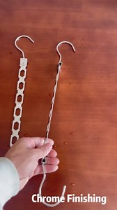 Hangers Space Saving, Metal Hanger Organizer, Closet Space Savers, Collapsible Magic Hangers for Heavy Clothes, Closet Organizers and Storage, College Dorm Room Essentials (Upgrade Chrome Metal)