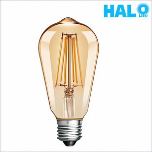 Filament Bulb LED Lamp 12W E27 E26 St64 Non-Dimmable Amber Light