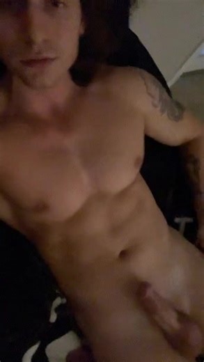 Long haired surfer hunk shows off his dick