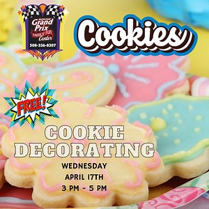 mmmmm COOKIES! Free Cookie Decorating today from 3 pm - 5 pm | Seekonk Grand Prix